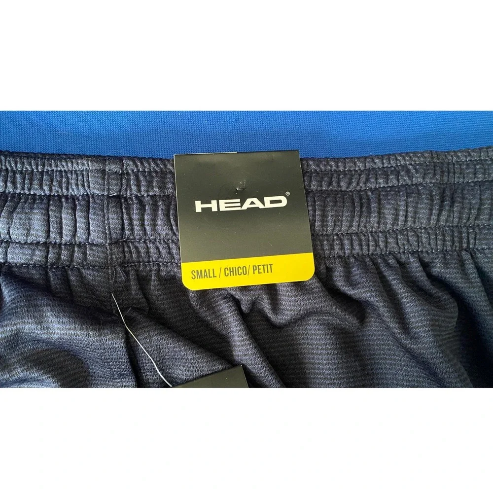 HEAD Mens Performance Athletic Shorts Navy Heather Size Small NWT HEM203SH02017